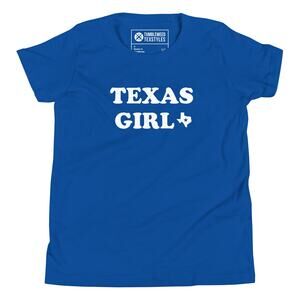 Tumbleweed Texstyles Texas Girl Blue Short Sleeve T-Shirt Youth Size Small